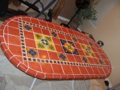 Mexican Tile Used at Table Tops
