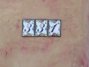 Ceramic Tile House Numbers