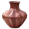 Arts & Crafts Diamond Copper Vase