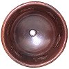 Hammered Round Fish Bathroom Copper Sink
