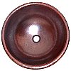 Hammered Round Bathroom Copper Sink II