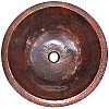 Undermount Tiny Hammered Bathroom Copper Sink