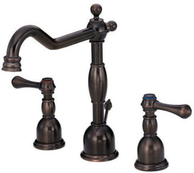 Double Lever Widespread Lavatory Faucet. D304057RB