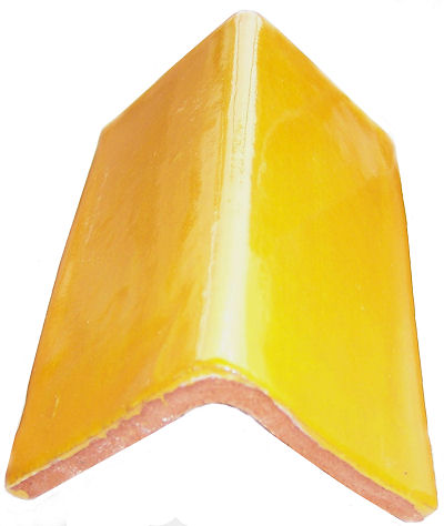 TalaMex Yellow Talavera Clay V-Cap Close-Up