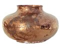 Folk Art Polished Flat Copper Vase