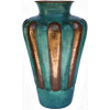 Arts & Crafts Big Turquoise Copper Vase