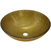 Above Counter Glass Vessel Basin - Golden