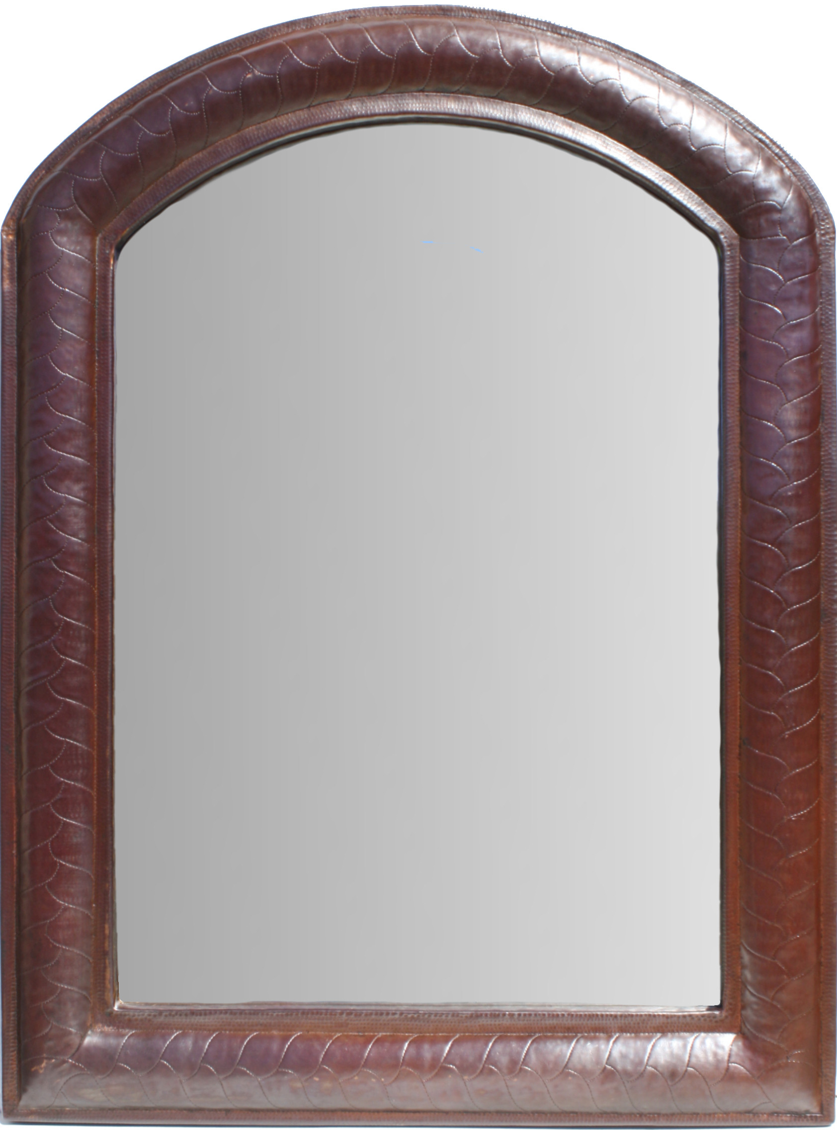 Imperial Hammered Arched Copper Mirror