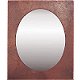 Medium Hammered Oval Copper Mirror