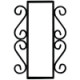 Wrought Iron House Number Vertical Frame Mission 2-Tiles