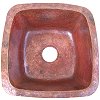Undermount Natural Hammered Copper Bar Sink