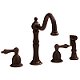 Oil Rubbed Bronze Two-Handle Kitchen Sink Faucet