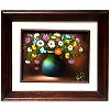 Flower Vase. Mexican Oil Painting