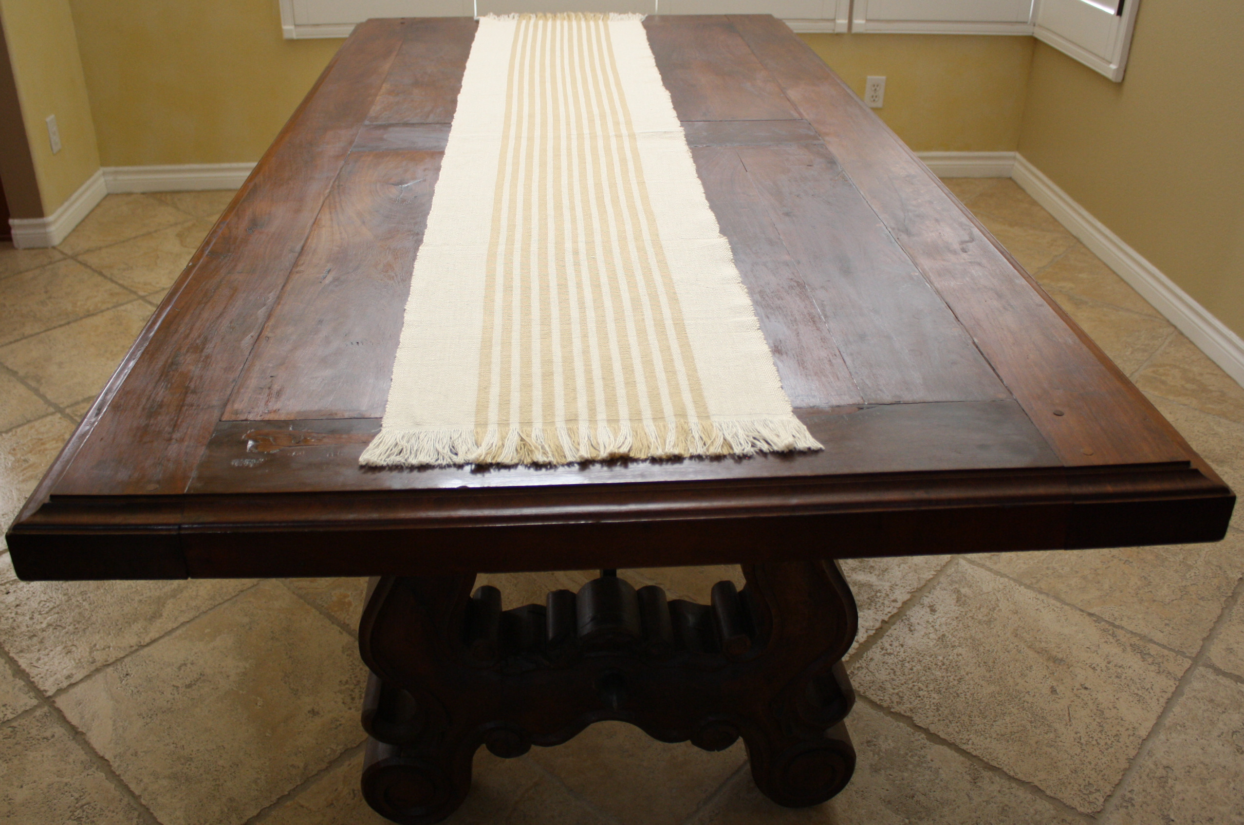 Ivory Mexican Table Runner