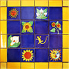 Luciana Mexican Tile Set Backsplash Mural