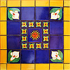 Cacia Mexican Tile Set Backsplash Mural