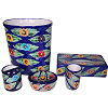 Pansy Talavera Ceramic Bathroom Set