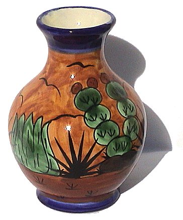 Desert Talavera Round Flower Vase