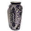 Blue Talavera Tall Flower Vase