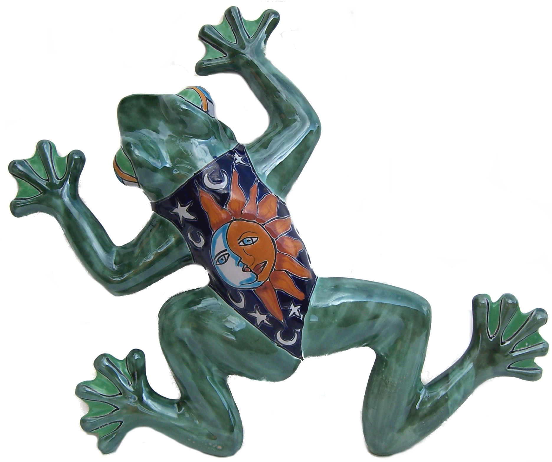 TalaMex Eclipse Talavera Ceramic Frog