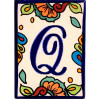 Hacienda Talavera Ceramic House Letter Q
