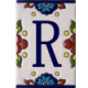 TalaMex Mexican Talavera Mission Tile House Letter R