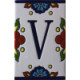 Mission Tile Letter V