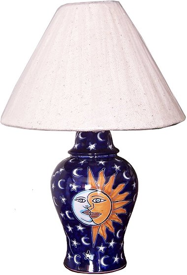 TalaMex Eclipse Talavera Ceramic Lamp