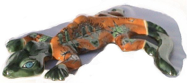 TalaMex Desert Garden Ceramic Lizard