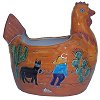 Desert Chicken Talavera Ceramic Planter