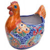 Multicolor Chicken Talavera Ceramic Planter