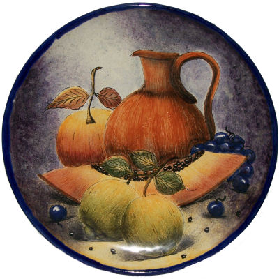 Round Purple Talavera Ceramic Platter