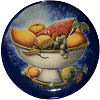 Round Blue Talavera Ceramic Platter