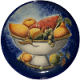 Round Blue Talavera Ceramic Platter