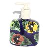 Small Pansy Talavera Soap Container
