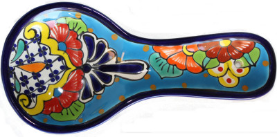 Flowers Talavera Ceramic Spoon Rest