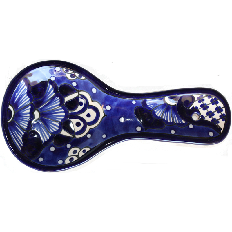 Blue Talavera Ceramic Spoon Rest