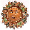 Medium-Sized Desert Talavera Ceramic Sun Face