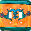 Liz Talavera Ceramic Double Toggle Switch Plate