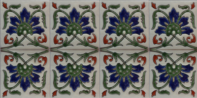 Alhambra Kashana #2 Mexican Tile Close-Up