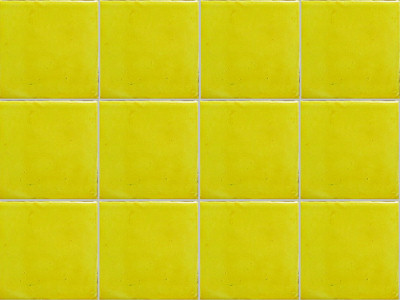 TalaMex Canary Yellow Talavera Mexican Tile Close-Up