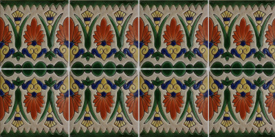 Alhambra Marroquin Talavera Tile Close-Up