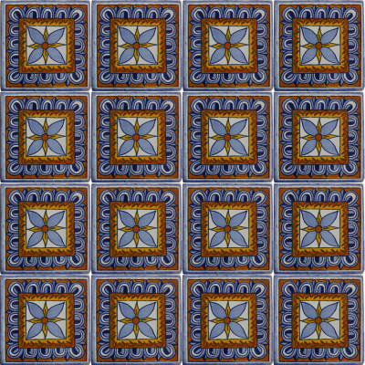 TalaMex Orizaba Talavera Mexican Tile Close-Up