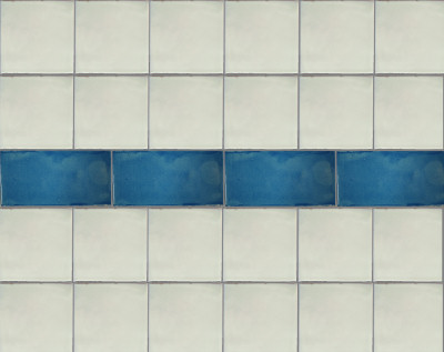 TalaMex Aqua Subway Talavera Tile Close-Up