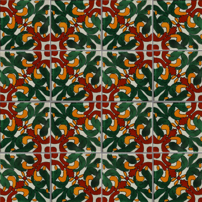 TalaMex Curea Talavera Mexican Tile Close-Up