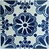 Blue Bouquet Mexican Tile Magnet