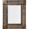 Medium Brown Macotera Tile Mexican Mirror
