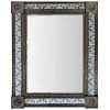 TalaMex Large Silver Mesh Tile Mexican Mirror