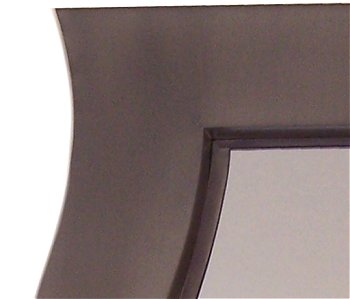 TalaMex Silver Waved II Tin Mirror Close-Up