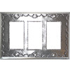 Triple Decora GFI Silver Tin Switchplate